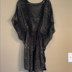 Black & Gold sheer dress